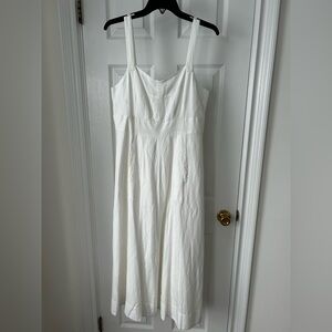 LOFT white Dress NWT Linen Dress